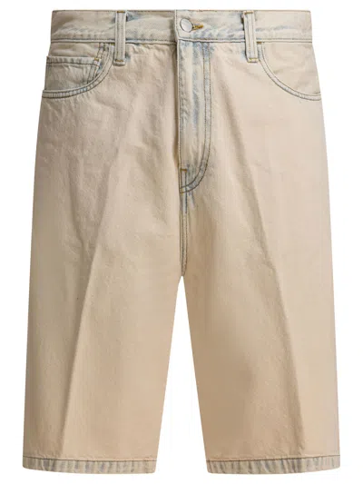 Carhartt Landon Shorts Beige In Gray