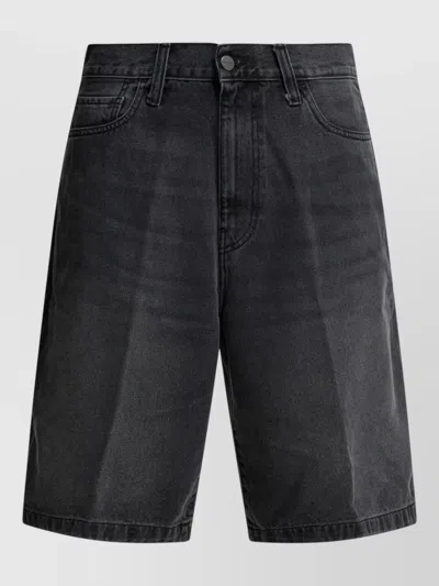 Carhartt Landon Shorts Belt Loops Back Pockets In Black