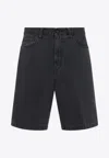 Carhartt Landon Washed-out Bermuda Shorts In Black