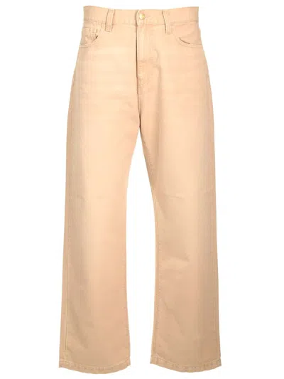 Carhartt Landon Wide Leg Jeans In Beige