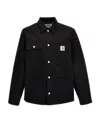 Carhartt Michigan Coat Cotton Long Jacket In Black