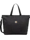 Carhartt Large Logo-patch Tote Bag In Black
