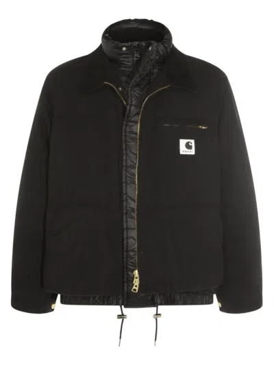Carhartt Layered Coat In Black