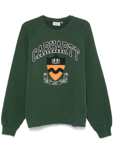 Carhartt Lazy Duck Academy Sweatshirt In 绿色