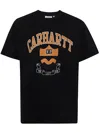 Carhartt Lazy Duck Academy Tshirt In Black Stone Wash