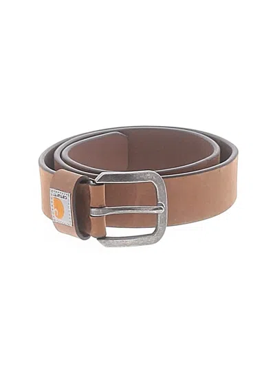 Pre-owned Carhartt Leather Belt In Brown