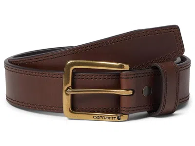 Carhartt Leather Engraved Buckle Belt Belts Brown/oeb Finish: 42