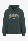 Carhartt Library Hooded Sweatshirt Kangaroo Pockets In Green