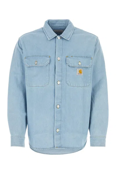 Carhartt Light Blue Denim Harvey Shirt Jac
