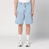 Carhartt Light Blue Double Knee Shorts In Blue