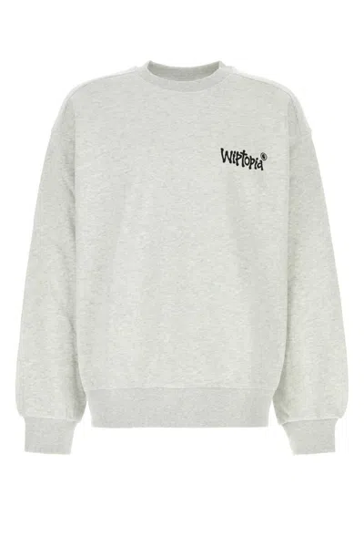 CARHARTT LIGHT GREY COTTON BLEND WIPTOPIA SWEATSHIRT