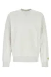 Carhartt Light Grey Cotton Blend Crew Neck Sweater In Light Grey