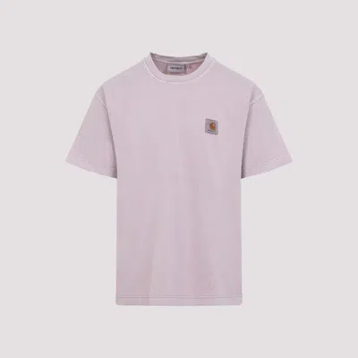 CARHARTT LIGHT PURPLE LOGO T-SHIRT