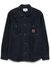 Carhartt Wip Lincoln Logo Denim Overshirt In Blue