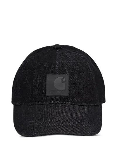 Carhartt Lincoln Square-logo Denim Cap In Black