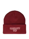 Carhartt Logo Beanie Hat In Red
