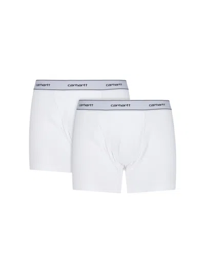 Carhartt Logo Boxer Shorts In White