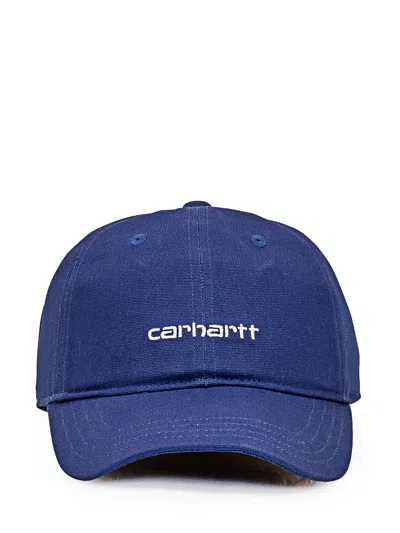 Carhartt Logo Cap In Blue