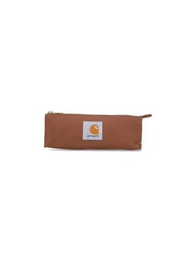 Carhartt Logo Case In Brown