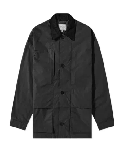 Carhartt Logo Casual Jacket In Black