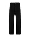 Carhartt Single Knee Straight-leg Trousers In Black