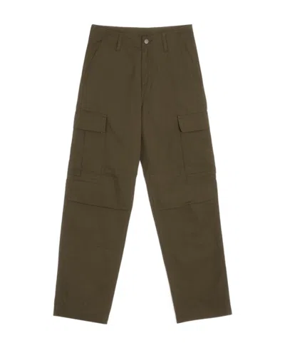 Carhartt Logo Casual Pants In Brown