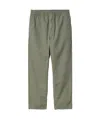 Carhartt Pantalon Flint Park Garment Dyed In Green