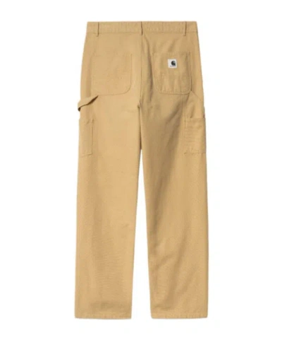 Carhartt Logo Casual Pants In Nude