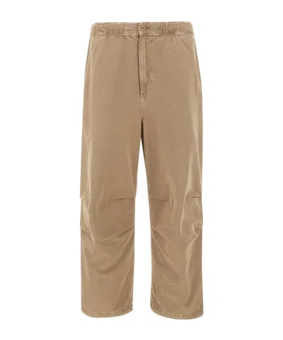 Carhartt Logo Casual Pants In Nude