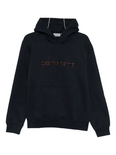 Carhartt Logo Cotton Hoodie In Multi