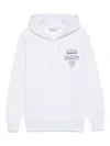 Carhartt Logo Cotton Hoodie With Drawstring Hood In White