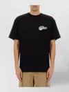 Carhartt Logo Crew Neck Graphic Print Short Sleeves In Black
