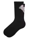 Carhartt Logo-detail Crew Socks In Black