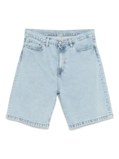 Carhartt Logo-detail Denim Shorts In Multicolor