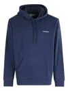 Carhartt Wip Logo Embroidered Drawstring Hoodie In Blue