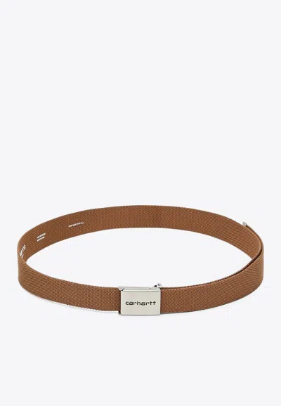 CARHARTT LOGO EMBOSSED CLIP BELT