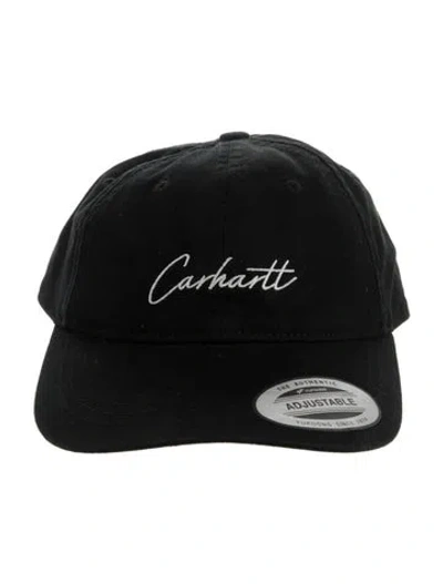 Pre-owned Carhartt Logo Embroidered Baseball Hat In Blue