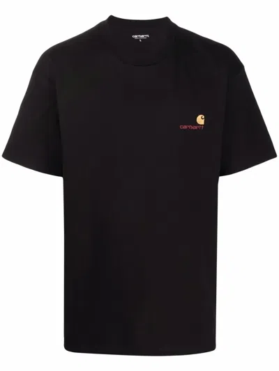 CARHARTT LOGO-EMBROIDERED COTTON T-SHIRT