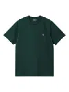 Carhartt Logo-embroidered Cotton T-shirt In Green