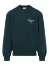 Carhartt Ip Mens Dark Fir Alumni Brand-embroidery Cotton-jersey Sweatshirt In Green