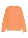 Carhartt Logo-embroidered Crew Neck Sweatshirt In Orange