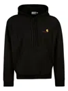 Carhartt Hooded American Script Sweat In Black