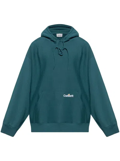 Carhartt Hoodie Mit Logo-stickerei In Grün