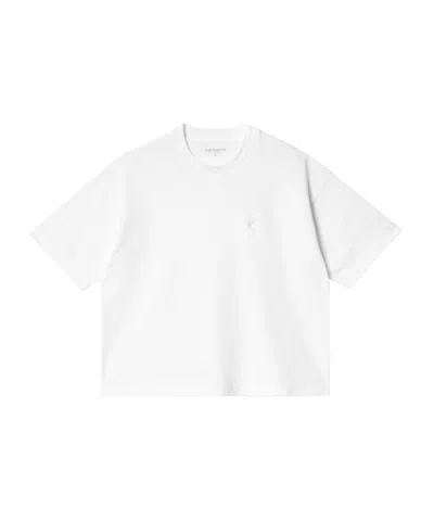Carhartt Logo-embroidered Oversize T-shirt In White