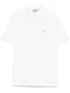 Carhartt Chase Cotton Piqué Polo Shirt In White