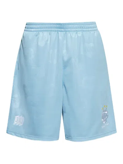 Carhartt Logo-embroidered Shorts In Blue
