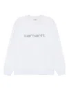 Carhartt Logo-embroidered Sweatshirt In White