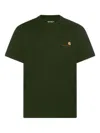 Carhartt S/s Chase Olive Green T-shirt In Green
