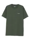 Carhartt Logo-embroidered T-shirt In Green