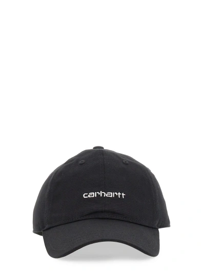 Carhartt Logo Embroidery Baseball Hat In Black